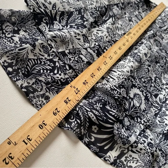 Lane Bryant -Floral Pattern V-Neck Chiffon Tank Top Swing Double-Layer - Size 12 - Picture 11 of 11